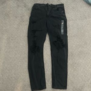 American Eagle Black Ripped Jeans